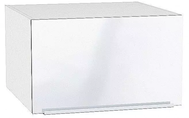 Шкаф верхний горизонтальный с увеличенной глубиной Фьюжн 600 Angel/Белый