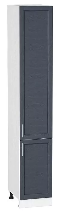 Шкаф пенал с 2-мя дверцами Сканди 400 (для верхних шкафов высотой 920) Graphite Softwood/Белый
