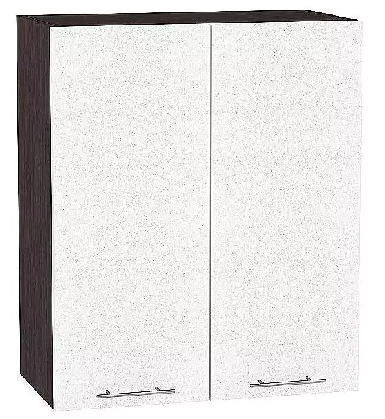 Шкаф верхний с 2-мя дверцами Валерия-М 920х600 Белый металлик/Венге