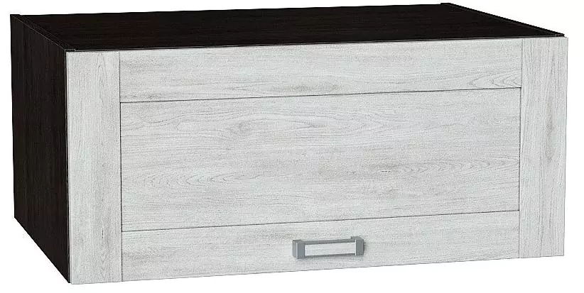 Шкаф верхний горизонтальный с увеличенной глубиной Лофт 800 Nordic Oak/Венге