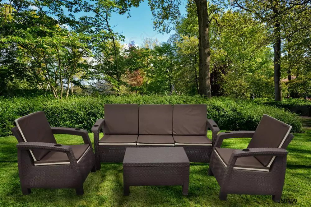 Комплект уличной мебели Yalta Terrace Triple Set Premium шоколад