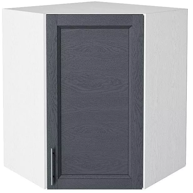 Шкаф верхний угловой Сканди 720 Graphite Softwood/Белый