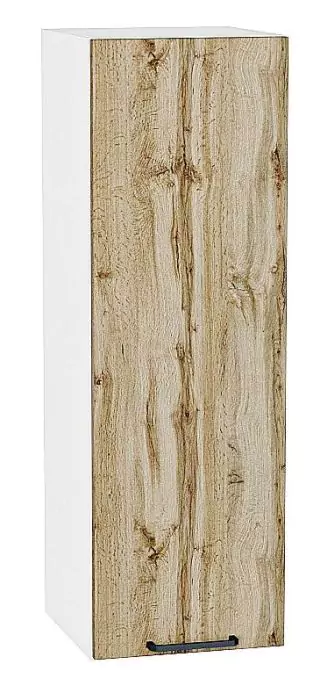 Шкаф верхний с 1-ой дверцей Флэт 920х300 Wotan Oak 2S/Белый