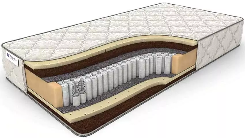 Матрас Дримлайн Прайм микс S-1000 (х/б жаккард), Белый