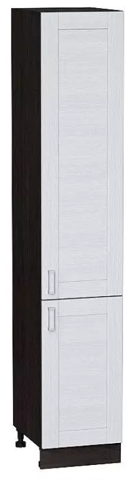 Шкаф пенал с 2-мя дверцами Лофт 400 (для верхних шкафов высотой 720) Snow Veralinga/Венге