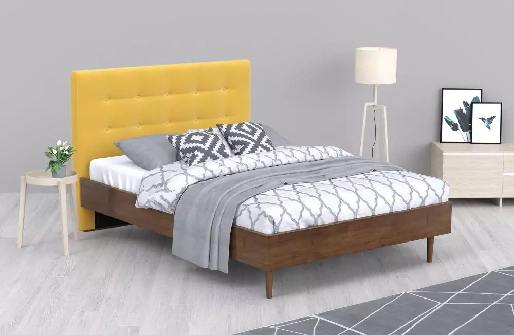 Мягкая кровать Альмена 140х200 дизайн 2