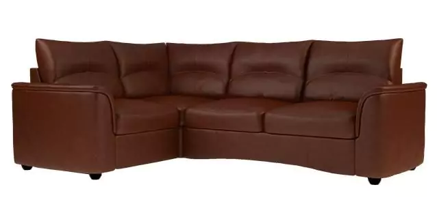 Угловой диван Фиджи кожаный дизайн 2