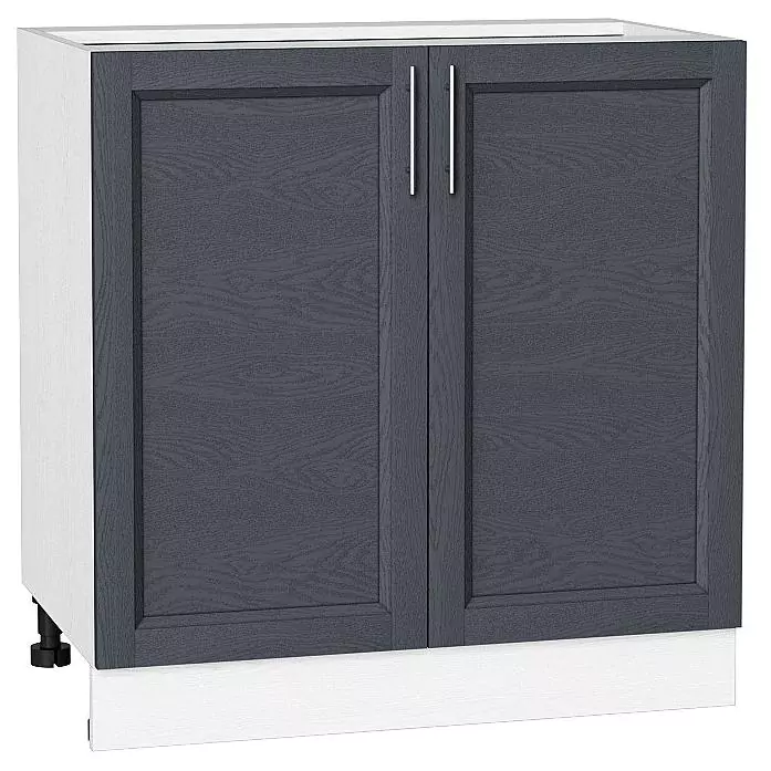 Шкаф нижний с 2-мя дверцами Сканди 800 Graphite Softwood/Белый