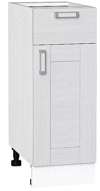 Шкаф нижний с 1-ой дверцей и ящиком Лофт 300 Snow Veralinga/Белый