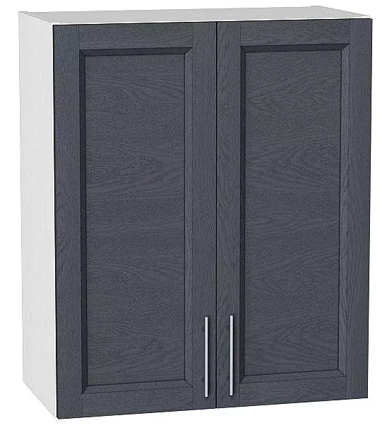 Шкаф верхний с 2-мя дверцами Сканди 720х600 Graphite Softwood/Белый
