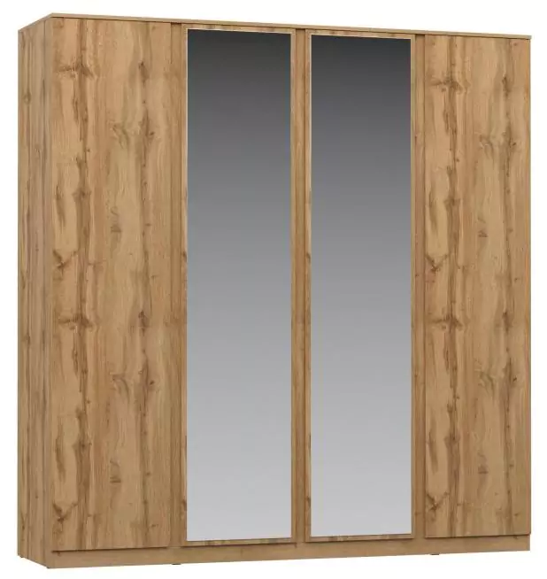 Шкаф 4-х дверный с зеркалом Stern (Штерн) дизайн 3