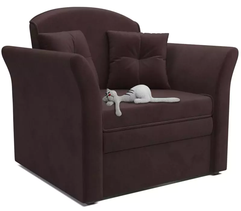 Кресло-кровать Малютка №2 (Велюр шоколад HB-178 16)