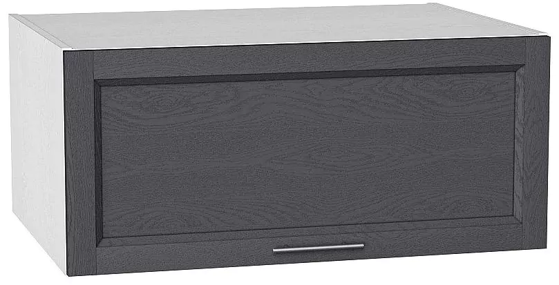Шкаф верхний горизонтальный с увеличенной глубиной Сканди 800 Graphite Softwood/Белый