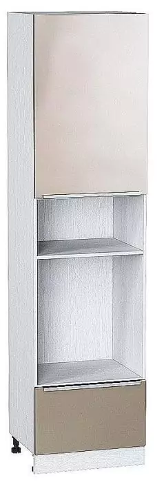 Шкаф пенал под бытовую технику с 1-ой дверцей и ящиком Фьюжн 606Н (для шкафов высотой 920) Gallant/Белый