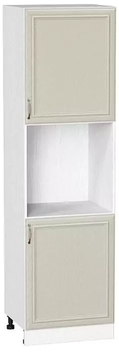 Шкаф пенал под бытовую технику с 2-мя дверцами Шале 600 (для верх шкафов высотой 720) Ivory/Белый