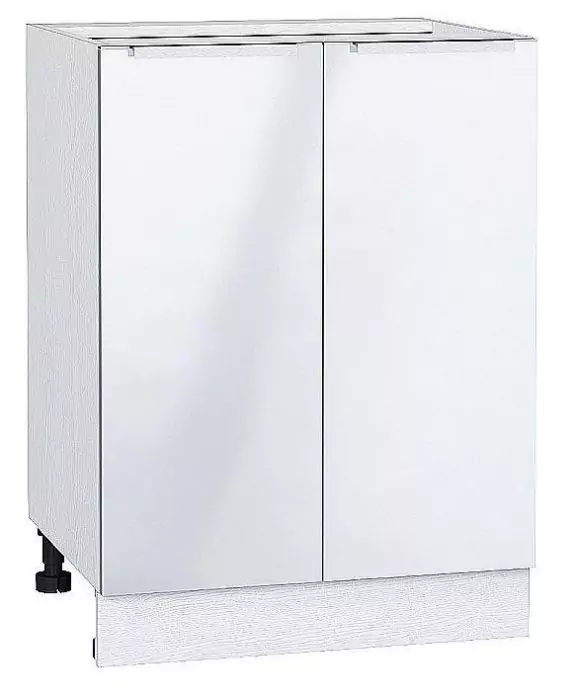Шкаф нижний с 2-мя дверцами Фьюжн 600 Angel/Белый