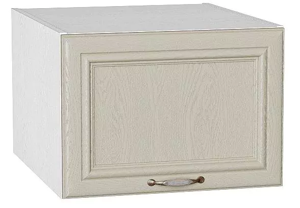 Шкаф верхний горизонтальный с увеличенной глубиной Шале 500 Ivory/Белый
