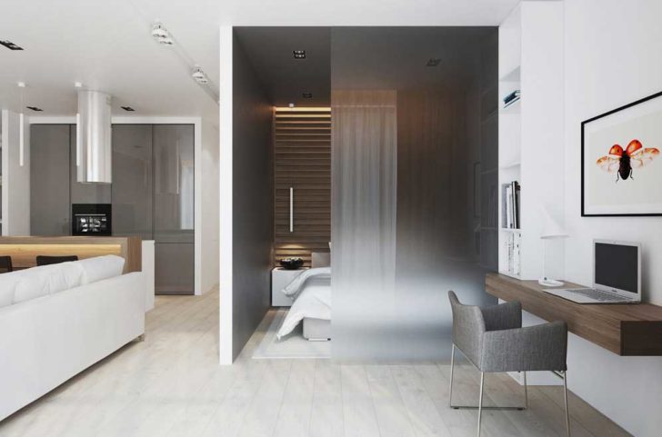 Дизайн двухкомнатной квартиры 50 кв. м - фото, интерьер 2-комнатной площадью 50 кв м
