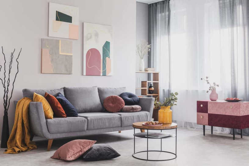 Как выбрать цвет дивана - фото интерьера, советы по выбору цвета дивана