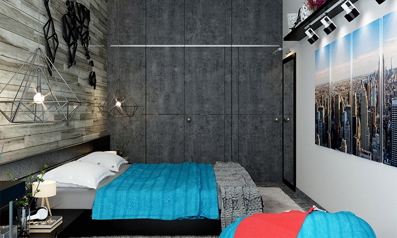 Design úzké ložnice