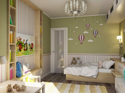 Детская комната 12 кв. м. — изумительный и стильный дизайн для ребенка (105 фото)