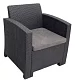 Комплект уличной мебели под ротанг California Balcony Set, Шоколадный