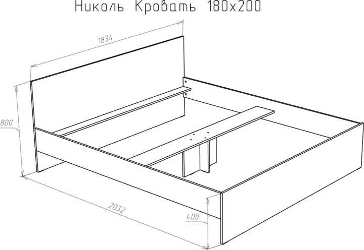Кровать Модерн Николь, Белый