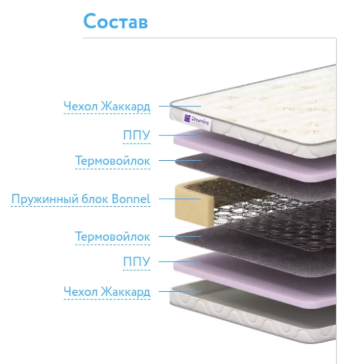 Матрас Dreamline Classic +30 BS-120, Белый