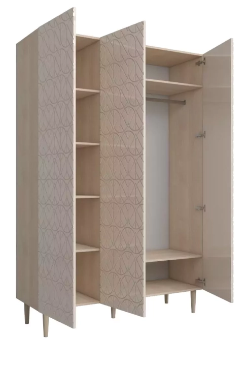 Шкаф распашной Сканди (Йорк 8), Ваниль