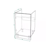 Шкаф нижний под мойку ШНМ 500 Кёльн (софт карамель) Коричневый