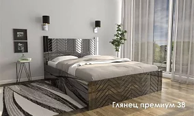 Кровать Глянец Кровати без механизма Черный