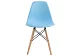 ф208а Стул деревянный Eames PC-015 blue