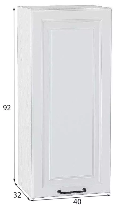 Шкаф верхний с 1-ой дверцей Ницца Ницца 920х400, Белый