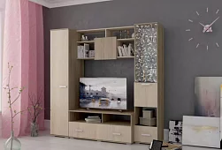 Стенка Атлантика 16 арт199 Бежевый