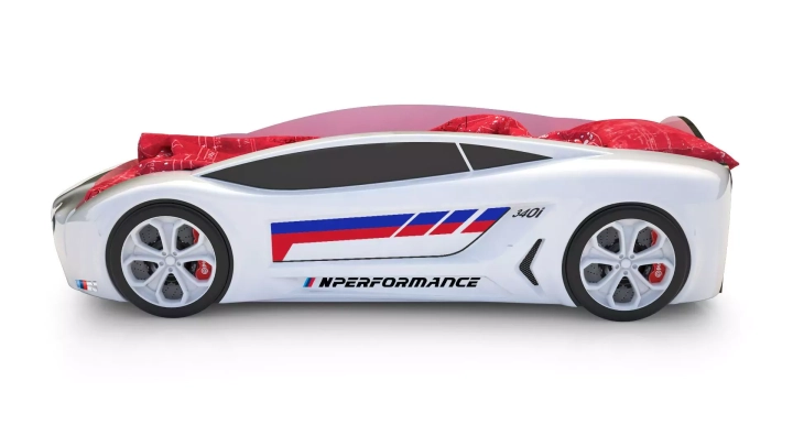Кровать-машина Roadster БМВ, Белый