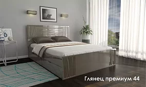 Кровать Глянец Кровати без механизма Коричневый