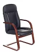 Кресло Бюрократ T-9923 Walnut-AV дизайн 1, Черный