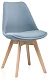 Стул деревянный Bonuss light blue / wood, Голубой