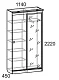 Шкаф-купе Стандарт 2 "