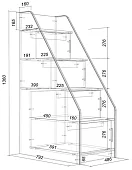 Детская кровать Легенда 4 Кровати без механизма Голубой
