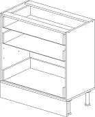 Стол Камелия 80/3 ящика Белый