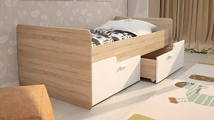 Детская кровать с ящиками Умка