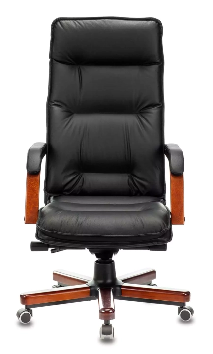 Кресло руководителя Бюрократ T-9927 Walnut, Черный
