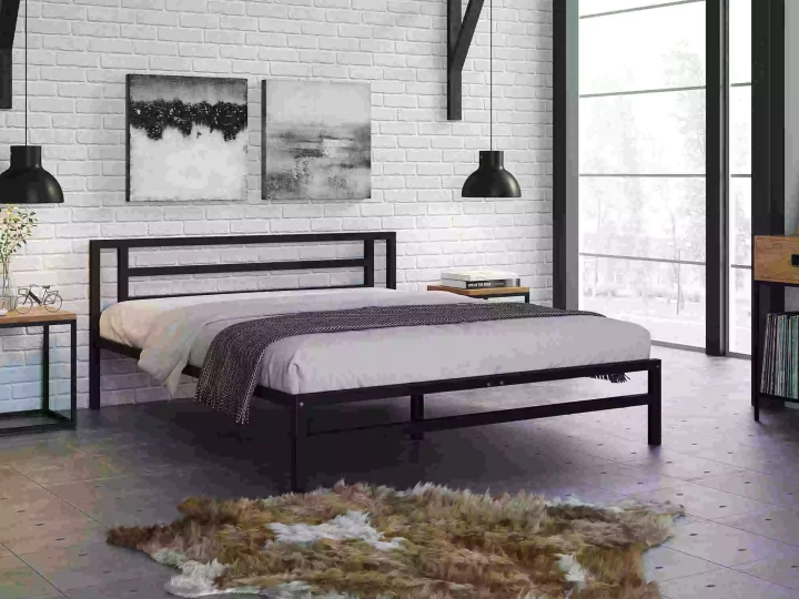 Двуспальная кровать Титан 160*200 (Двуспальная кровать Титан), Слоновая кость