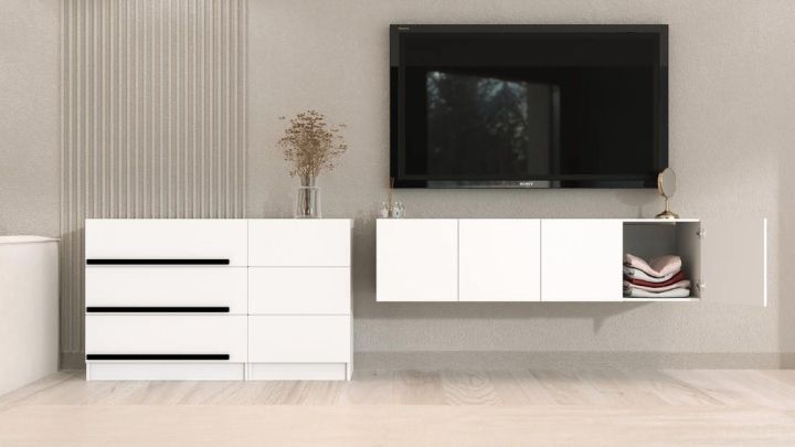Комплект в гостиную Бастион 2.9 м, Белый