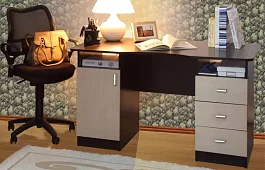 Стол письменный 2-х тумбовый дизайн 2 Коричневый 