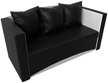 Прямой диван Принц Выкатной Черный 