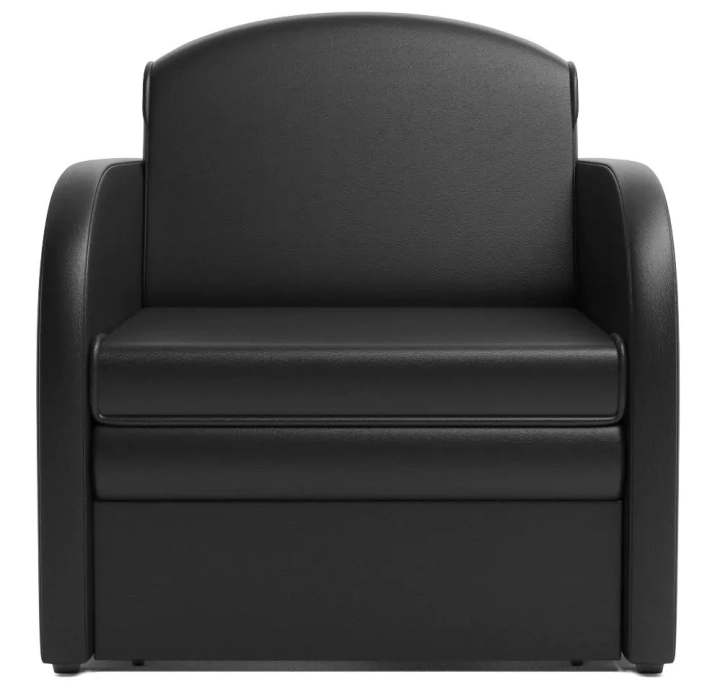ф50а Кресло-кровать Малютка (Экокожа черная) 1
