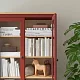 Шкаф-витрина с 3 ящиками HEMNES, Красный