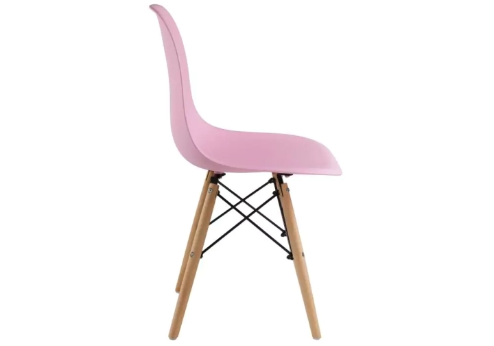 ф208а Стул деревянный Eames PC-015 light pink